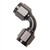 Russell 640183 Fitting, Adapter, 90 Degree, 10 AN Female to 10 AN Female, Aluminum, Black Anodized, Each