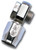 Russell 640231 Fitting, Hose End, Banjo, Straight, 6 AN Hose to 9/16-24 in. Banjo, Aluminum, Nickel Anodized, Each