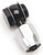 Russell 640273 Fitting, Hose End, Banjo, Straight, 6 AN Male to 5/8-20 in. Banjo, Aluminum, Black / Silver Anodized, Each