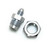 Russell 641331 Fitting, Bulkhead, Straight, 3 AN Male to 7/16-20 in. Inverted Flare Female, Steel, Nickel Plated, Hardline, Kit