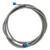 Russell 658080 AN Hose Assembly, 15 in. Long, 3 AN Hose, 3 AN Straight Female to 3 AN Straight Female, Braided Stainless, Aluminum, Blue Anodized, Each