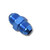 Russell 660360 Fitting, Adapter, Straight, 8 AN Male to 8 AN Male, Aluminum, Blue Anodized, Each