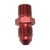 Russell 660424 Fitting, Adapter, Straight, 4 AN Male to 1/8 in. NPT Male, Aluminum, Red Anodized, Each