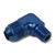 Russell 660800 Fitting, Adapter, 90 Degree, 4 AN Male to 1/8 in. NPT Male, Aluminum, Blue Anodized, Each