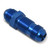 Russell 661170 Fitting, Bulkhead, Straight, 4 AN Male to 4 AN Male Bulkhead, Aluminum, Blue Anodized, Each