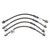 Russell 686550 Brake Hose Kit, DOT Approved, Braided Stainless, Nissan Z 1970-73, Kit