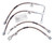 Russell 692180 Brake Hose Kit, Street Legal, DOT Approved, Braided Stainless, Chevy Corvette 1994-96, Kit