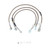 Russell 695900 Brake Hose Kit, Street Legal, DOT Approved, Braided Stainless, 4 in. Lift, Jeep CJ5 / CJ7 / CJ8 1982-86, Kit