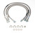 Russell 695910 Brake Hose Kit, Street Legal, DOT Approved, Braided Stainless, 4 in. Lift, Jeep CJ5 / CJ7 1977-78, Kit