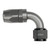 Setrab Oil Coolers 22-AN10RU10-90 Fitting, Hose End, 90 Degree, 10 AN Hose to 10 AN Female, Aluminum, Gray / Black Anodized, Each