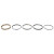 Total Seal CS9010 15 Piston Rings, Classic Steel Advanced Profiling, 4.140 in. Bore, File Fit, 0.043 in. x 0.043 in. x 3.0 mm Thick, Standard Tension, Steel, Chromium Nitride, 8-Cylinder, Kit-2