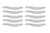 Ultra Shield 1211 Helmet Shield Tear Off, 2 mm Thick, 11.5 in. Center to Center, Plastic, Clear, Bell GP.3 / GTX.3 / HP5 / GT5, Set of 200