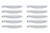 Ultra Shield 1220 Helmet Shield Tear Off, 2 mm Thick, 12.75 in. Center to Center, Plastic, Clear, Arai GP6, Set of 200