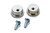 Ultra Shield 1901 Helmet Tear Off Post, Hardware Included, Aluminum, Natural, Pair