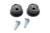 Ultra Shield 1902 Helmet Tear Off Post, Hardware Included, Plastic, Black, Pair