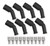 Accel 170135-8 Boot/Terminal Kit, 8 mm, 135 Degree, Black, GM LS-Series/LT-Series, Set of 8