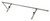 Allstar Performance ALL22345 Tbar, Rear, 3/4 in. Square, 0.065 in. Wall, 64 in. Long, Steel, Natural, Longhorn Chassis, Dirt Late Model, Each