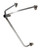 Allstar Performance ALL22354 Door Bar Mouunt, Rear, 3/4 in. Diameter, 0.065 in. Wall, Steel, Natural, Longhorn Chassis, Dirt Late Model, Each