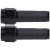 Allstar Performance ALL48465-21 AN Hose Assembly, 21 in. Long, 6 AN Hose, 6 AN Straight to 6 AN Straight Female, Braided Stainless, Black Vinyl Coated, PTFE, Black Fittings, Each
