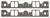Cometic Gaskets C5414-064 Intake Manifold Gasket, 0.064 in. Thick, 1.315 x 2.257 in. Rectangle Port, Composite, Brodix Track 1 Heads, Small Block Chevy, Pair