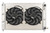 Cold Case Radiators LMM573-7K Radiator and Fan, 28 in. W x 19.9 in. H x 6.75 in. D, Dual Fans, Passenger Side Inlet, Driver Side Outlet, Aluminum, Polished, GM LS-Series, Ford Mustang 1997-2004, Kit