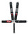 Crow Safety Gear 11044 Harness, 5 Point, Latch and Link, SFI 16.1, 50 in. Length, Pull Down Adjust, Clip In, Individual Harness, Black, Kit