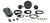 Dakota Digital VHX-57C-K-W Gauge Kit, VHX Series, Analog, Fuel Level/Oil Pressure/Speedometer/Tachometer/Voltmeter/Water Temperature, Black Face, Chevy Fullsize Car 1957, Kit