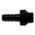 Deatschwerks 6-02-0502-B Fitting, Adapter, Straight, 6 AN Male O-Ring to 5/16 in. Hose Barb, Aluminum, Black Anodized, Each