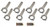 Dyers Rods 6000CLSBCLJ7200A Connecting Rod, H Beam, 6.000 in. Long, Bushed, 7/16 in. Cap Screws, ARP2000 Bolts, Small Block Chevy, Set of 8