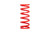 Eibach 1000.188.0285 Coil Spring, Coil-Over, 1.88 in. ID, 10 in. Length, 285 lb/in Spring Rate, Steel, Red Powder Coat, Each