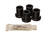 Energy Suspension 9.9176G Flanged Bushing, Hyper-Flex, 0.857 in. OD, Polyurethane, Black, Set of 4