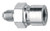 Fragola 650202 Fitting, Adapter, Straight, 3 AN Male to 10 mm x 1.0 Female Inverted Flare, Steel, Zinc Oxide, Hardline, Each