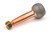 Howe 2241410 Ball Joint Stud, 1.500 in/ft Taper, 4.36 in. Long, 1 in. Extended Length, 1.625 in. Ball, 1/2-20 in. Thread, Steel, Copper Plated, Each