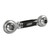 Joes Racing Products 11875 End Link, Front, Adjustable, Aluminum/Chromoly, Black Anodized/Natural, Each