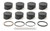 Mahle Pistons 930200000 Piston and Ring, PowerPak, Flat Top, 4.000 in. Bore, 1.550 in. Compression Height, 1.0 x 1.0 x 2.0 mm Ring Grooves, Minus 5.00 cc, Small Block Chevy, Kit