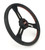 MPI USA MPI-D4-15-C Steering Wheel, Dirt Racing, 15 in. Diameter, Flat, 3-Spoke, X-Large Black Foam Grip, Orange Stripe, Carbon Fiber, Each