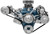 March Performance 13120 Pulley Kit, Ultra, 6-Rib Serpentine, Aluminum, Clear Powder Coat, Pontiac V8, Kit