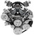 March Performance 20035 Pulley Kit, Sport Track, 6-Rib Serpentine, Aluminum, Clear Powder Coat, GM LS-Series, Kit