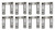 Morel Lifters 4795 Lifter, Hydraulic Roller, Short Travel, 0.842 in. OD, Link Bar, Big Block Chevy, Set of 16