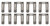 Morel Lifters 5850 Lifter, Hydraulic Roller, Short Travel, 0.842 in. OD, Link Bar, GM LS-Series, Set of 16