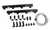 MSD Ignition 2723 Fuel Rail Kit, Atomic EFI, 8 AN Female O-Ring Inlets, 8 AN Female O-Ring Outlets, Hardware Included, Aluminum, Black Anodized, MSD LS7 Atomic AirForce Intakes, GM LS-Series, Kit
