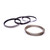 JE Pistons J92608-4030-5 Piston Ring Set, 8 Cyl. 4.030 in. Bore, 1.2 x 1.2 x 3.0 mm, File Fit