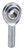QA1 MCMR14 Rod End, MC Series, Spherical, 14 mm Bore, 14 mm x 2 Right Hand Male Thread, Steel Ball, Steel, Zinc Oxide, Each