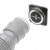 Rugged Radios MLA-1005 Helmet Air Hose Adapter, MagLock, Roof Dock, Straight, Magnetic, Screw On, Nylon, Black, Each