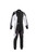 Sparco BRS0005B0K06062 Driving Suit, X-Light FE, 1-Piece, SFI 3.2A/5, FIA Approved, Double Layer, Fire Retardant Fabric, Black/White, X-Large/2X-Large, Each