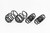 Swift Springs 4H918R Suspension Spring Kit, Spec-R, Lowering, Front/Rear, Steel, Black Powder Coat, Honda Civic 2017-20, Kit