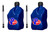 VP Racing 3532-CA-2PK-HOSE Utility Jug, 5.5 gal, 10 x 10 x 21.25 in. Tall, O-Ring Seal Cap, Screw-On Vent, Filler Hose Included, Square, Plastic, Blue, Kit