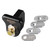Wehrs Machine WM519-1500 Underrail Limiter, Adjustable, 1-1/2 in. Tube, Slugs Included, Plastic/Aluminum, Black, Kit