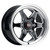 Weld Racing S10609584P28 Wheel, Ventura 6 Street, 20 x 9.5 in, 6.375 in. Backspace, 6 x 5.50 in. Bolt Pattern, Aluminum, Black Paint/Machined Center, Machined Lip, Each