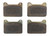 Wilwood 150-40-7912K Brake Pads, High Temperature Racing Pads, BP-40 Compound, High Friction, High Temperature, 12.4 mm Thick, 7912, Powerlite Calipers, Set of 4
